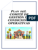 Plan de Comite de Gestión de Condiciones Operativas