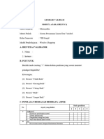 Lembar Validasi Modul Ajar I