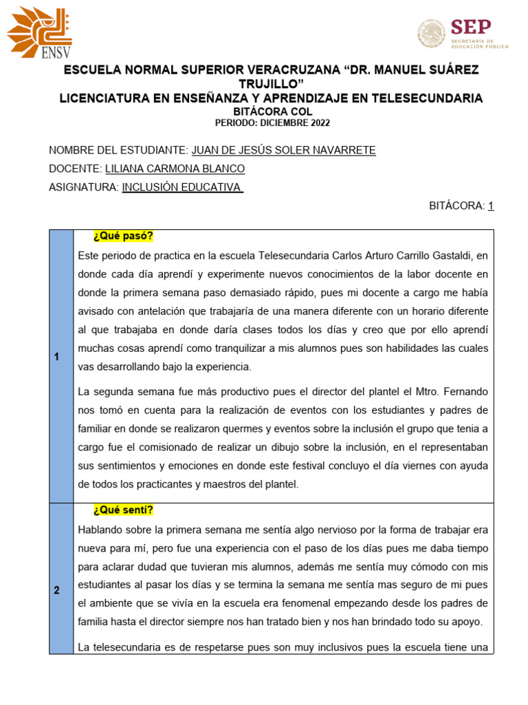 Bitacora de Col - Juan - de - Jesús - Soler - Navarrete | PDF ...