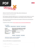 Oracle 19.20 Psu Patch (Rac Rolling & Manually