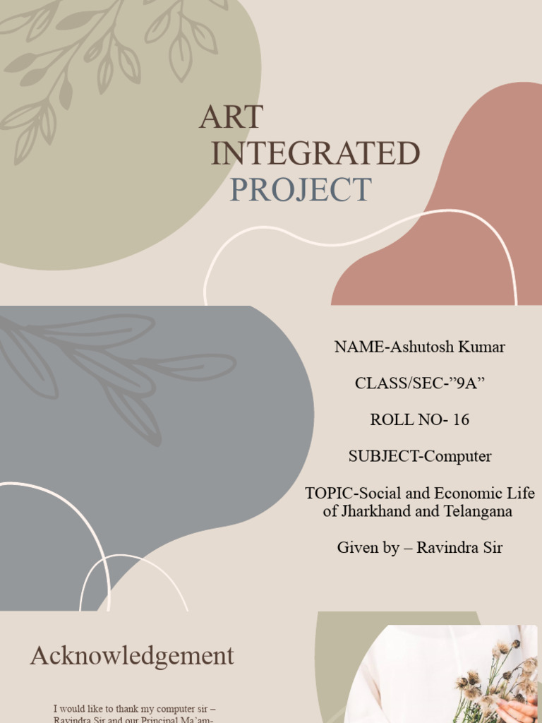 Art Integrated Project Jharkhand Telangana Pdf Minerals