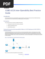 Cisco CUBE-UCCX Inter-Operability Best Practice Guide