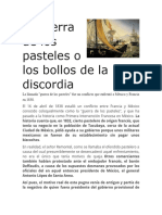 La Guerra de Los Pasteles o Los Bollos de La Discordia