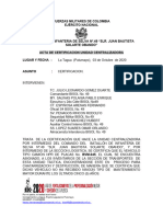 Acta de Certificacion de No Mantenimiento BVM-045 Unidad Centralizadora