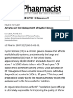 Cystic Fibrosis Advances in The Management of Cystic Fibrosis