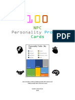 100 NPC Personality Profiles (And With 2000 Names and 2000 Traits)