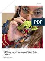 YODA Con Corazón Amigurumi Patrón Gratis Crochet