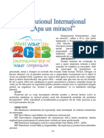 Simpozion International Apa Un Miracol 2013