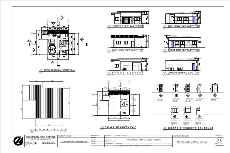 Architectural PDF Door Window