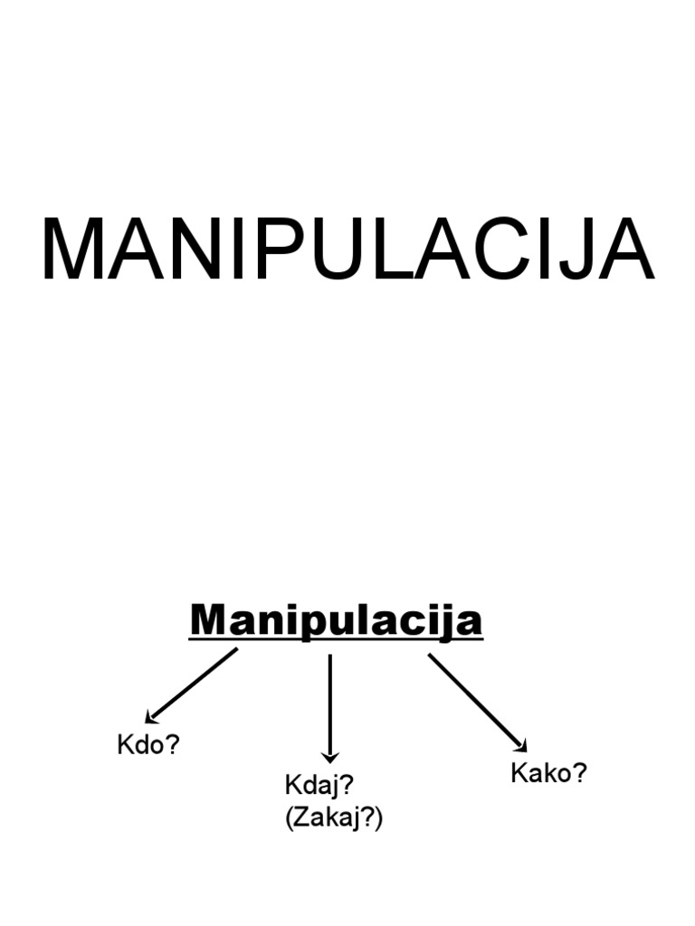 Manipulacija | PDF