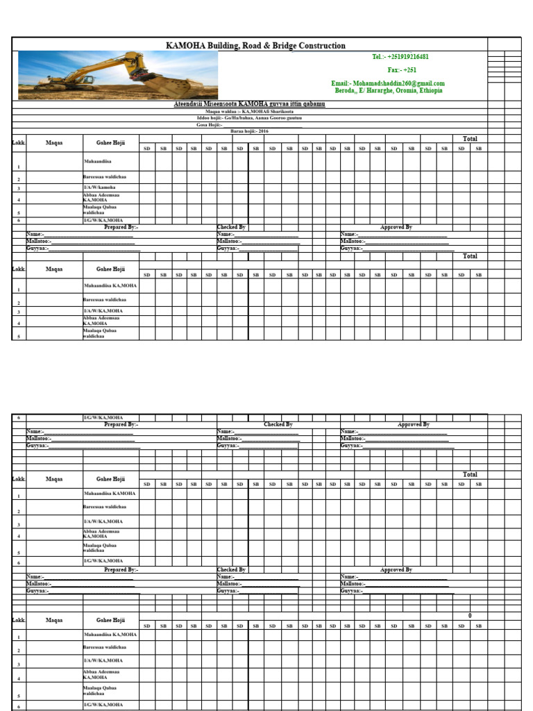 KAMOHA Construction Project Overview | PDF