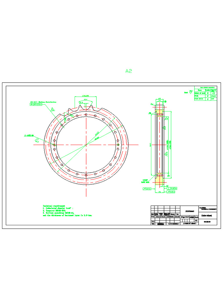 Drive Wheel A2 (Cad2pdf) | PDF