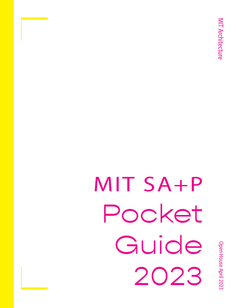 MIT Architecture Open House Guide 2023 | PDF | Roommate | Renting