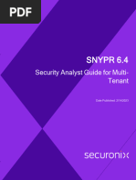 6.4 Security Analyst Guide For Multi-Tenant