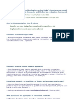 Stake's Countenance Model