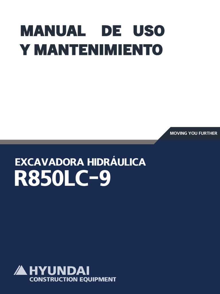 Manual de Uso Excavadora R850LC-9 | PDF | Ventana | Motores