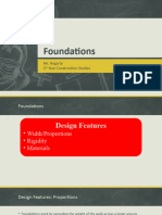 Foundations Design Features and Choice