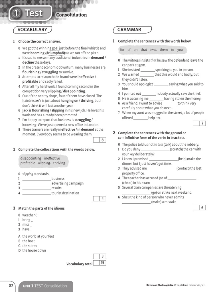 Unit 1 C1 Achiever Test Answers | PDF | Paintings