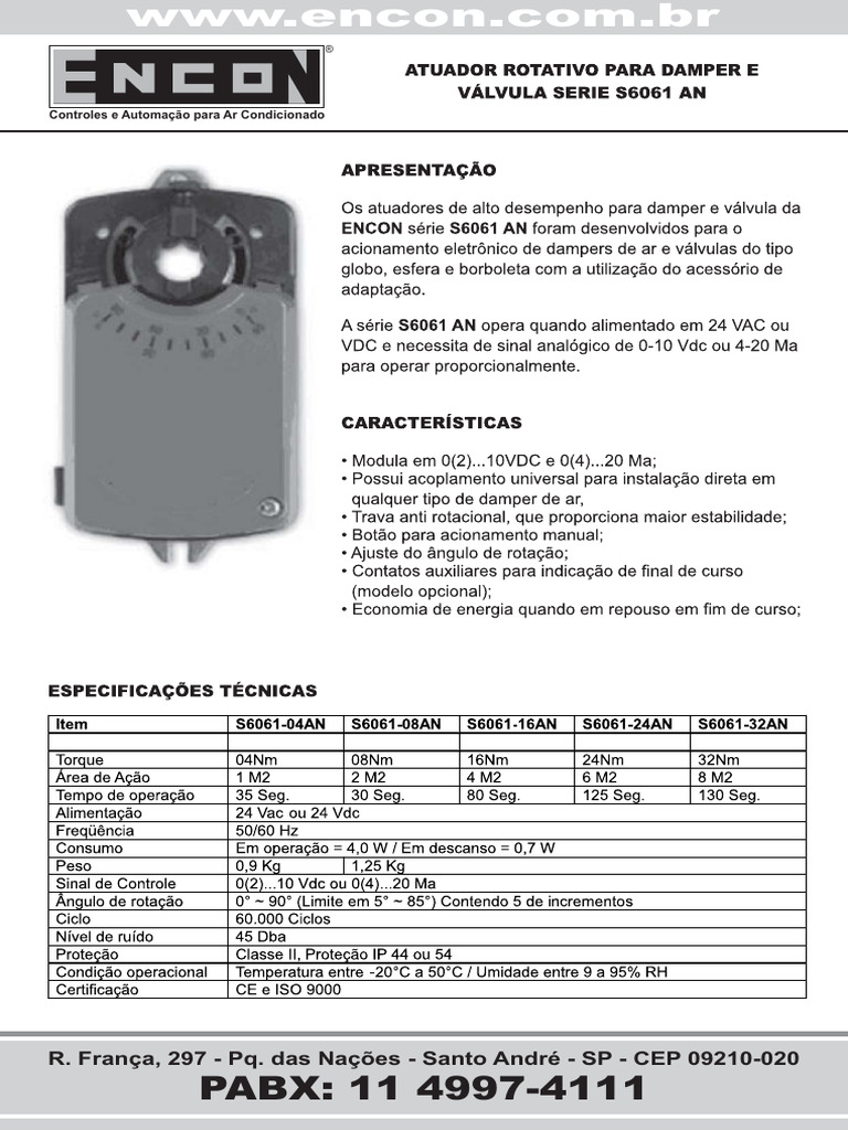 Controles de Ar Condicionado S6061 | PDF