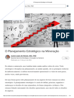 O Planejamento Estratégico Na Mineração