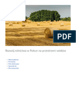 Rozwoj Rolnictwa W Polsce Na PRZ