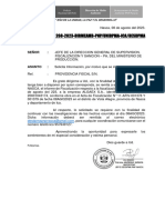 Oficio #268-2023-Dirmeamb-Pnp/Unidpma-Ica/Desdpma Nasca.: Señor