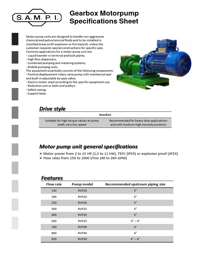 Motor Pump Units for Chemical Fluids | PDF