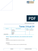 Tarea Virtual 04. EDUCACION VIAL