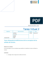 Tarea Virtual 02. EDUCACION VIAL