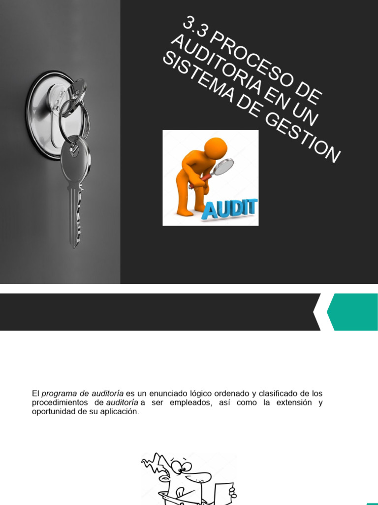 Proceso de Auditoria en Un Sistema de Gestion | PDF | Auditoría | Contralor
