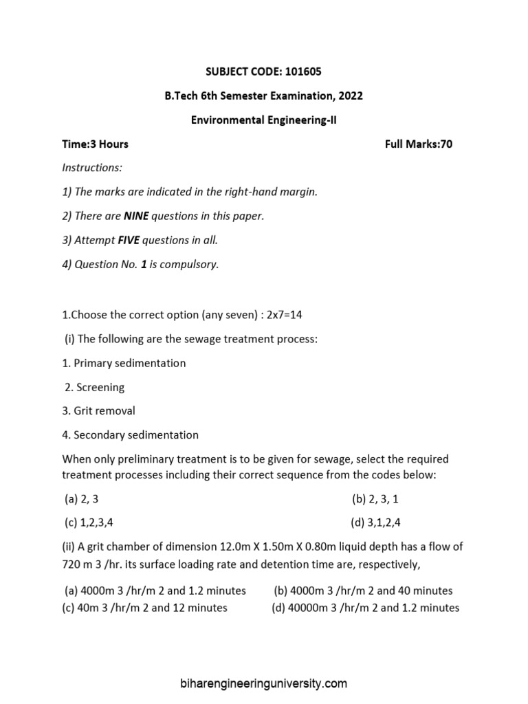 BOD Calculation at Varying Temperatures | PDF | Sewage Treatment ...