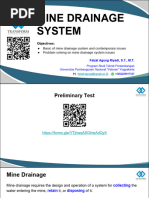 Mine Drainage System