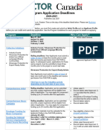 FACTOR Application Deadlines 2021 2022