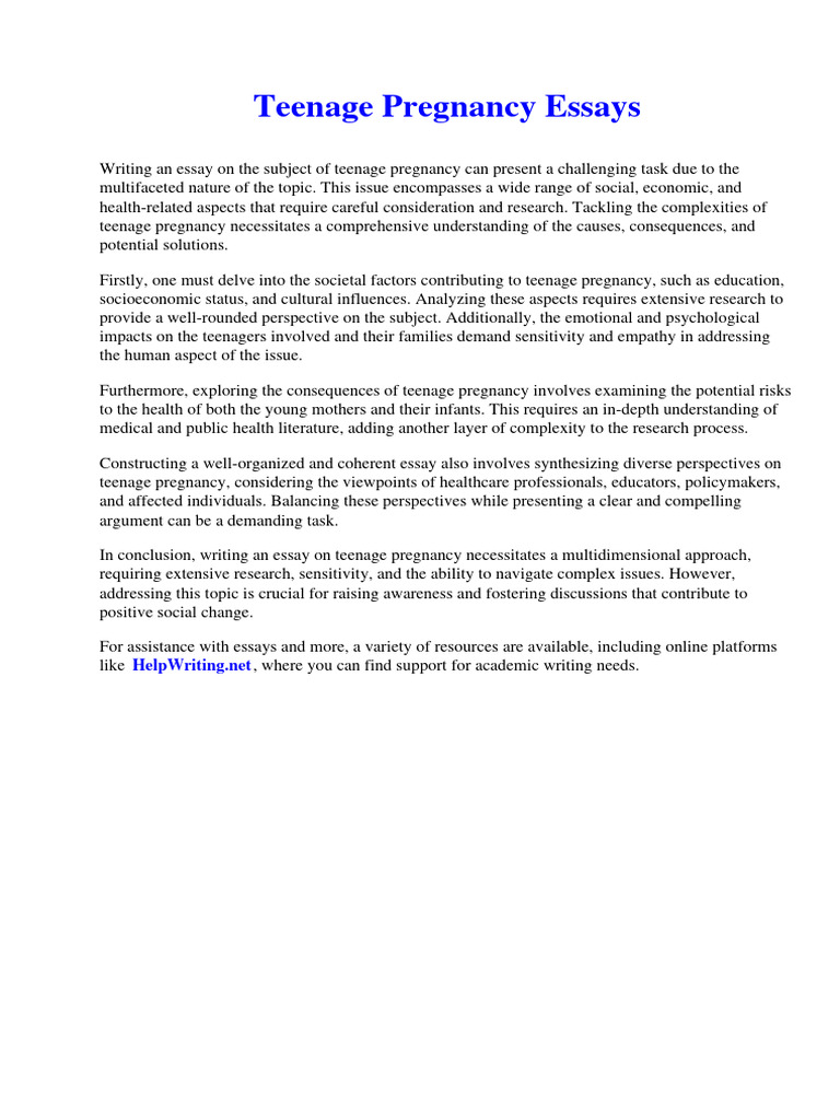 teenage-pregnancy-essays-pdf-homosexuality