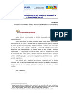 5 - Direito A Educao Direito Ao Trabalho e A Seguridade Social