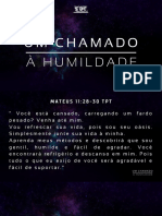 Um Chamado A Humildade