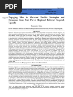 Engaging Men in Maternal Health Strategies and Outcomes From Fort Portal Regional Referral Hospital, Uganda