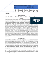 Engaging Men in Maternal Health Strategies and Outcomes From Fort Portal Regional Referral Hospital, Uganda