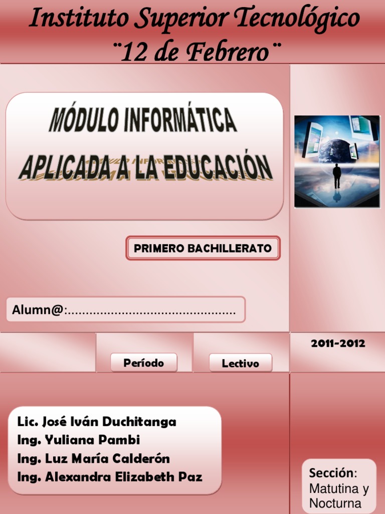 MÓDULO INFORMÁTICA APLICADA A LA EDUCACIÓN | Point and Click | Hoja de