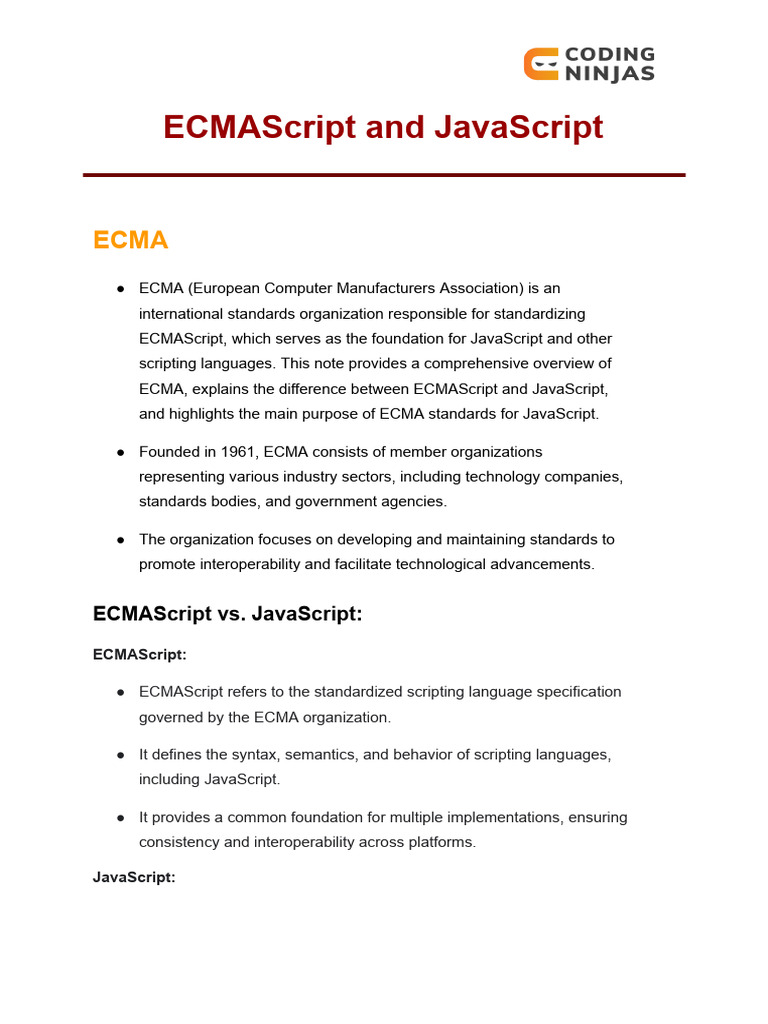 2 ECMAScript and JavaScript3312 PDF Java Script Information