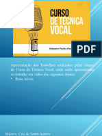 Apresentação Técnica Vocal