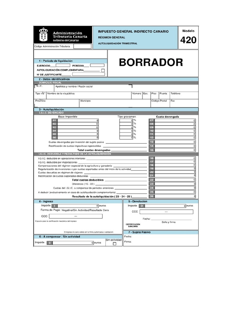 Modelo 420 | PDF