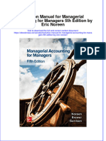 Full Download Solution Manual For Managerial Accounting For Managers 5Th Edition by Eric Noreen Ebook PDF Docx Kindle Full Chapter