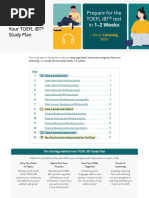 TOEFL iBT Study Plan