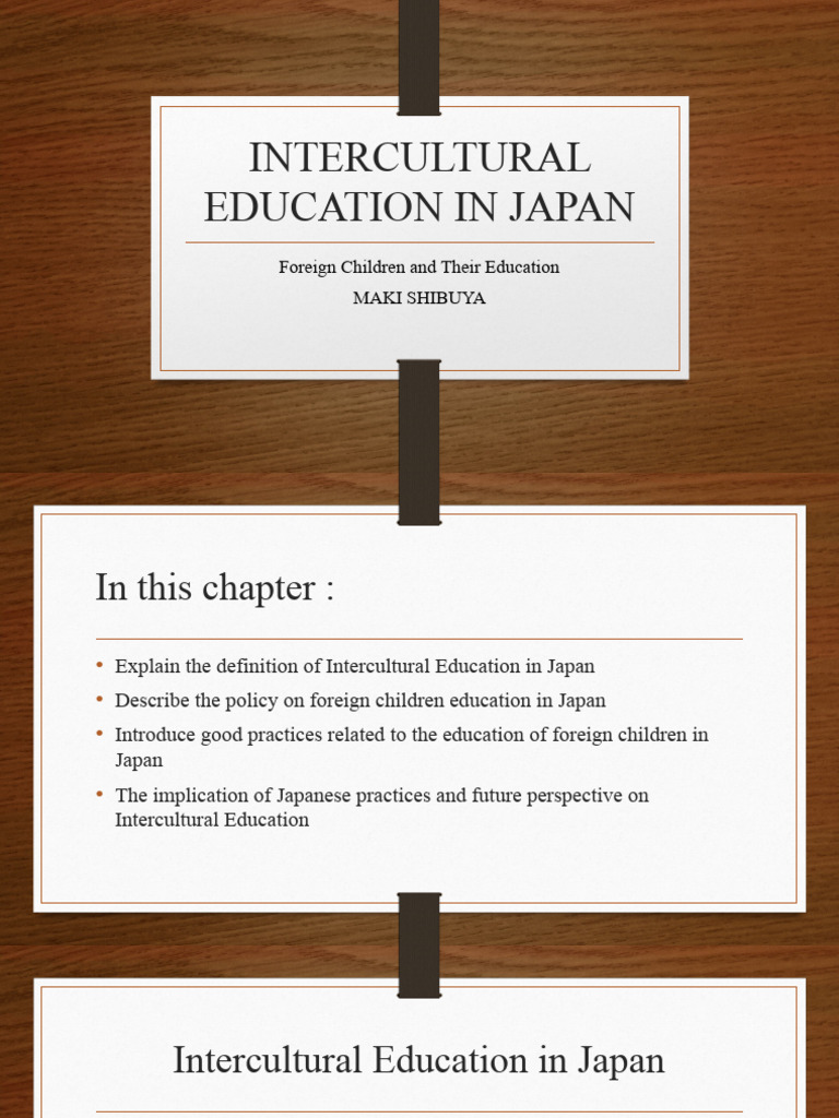 Intercultural Education for Foreign Kids in Japan | PDF | Cross ...