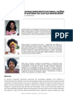 Enfrentamento Ao Racismo Institucional - Ações Antirracistas No Sistema de Justiça Brasileiro