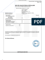 Certificado de Avalúo Fiscal Detallado