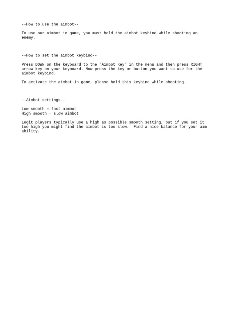 Aimbot pdf