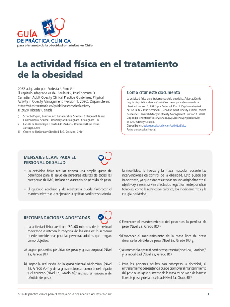 09 - La Actividad Fisica en El Tratamiento de La Obesidad | PDF ...