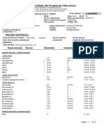 Informe de Resultados de Pruebas de Laboratorio.: 116144803 Datos Del Paciente
